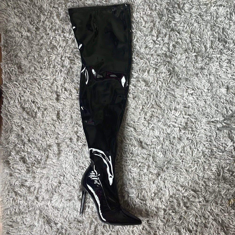 Thigh high heel boots